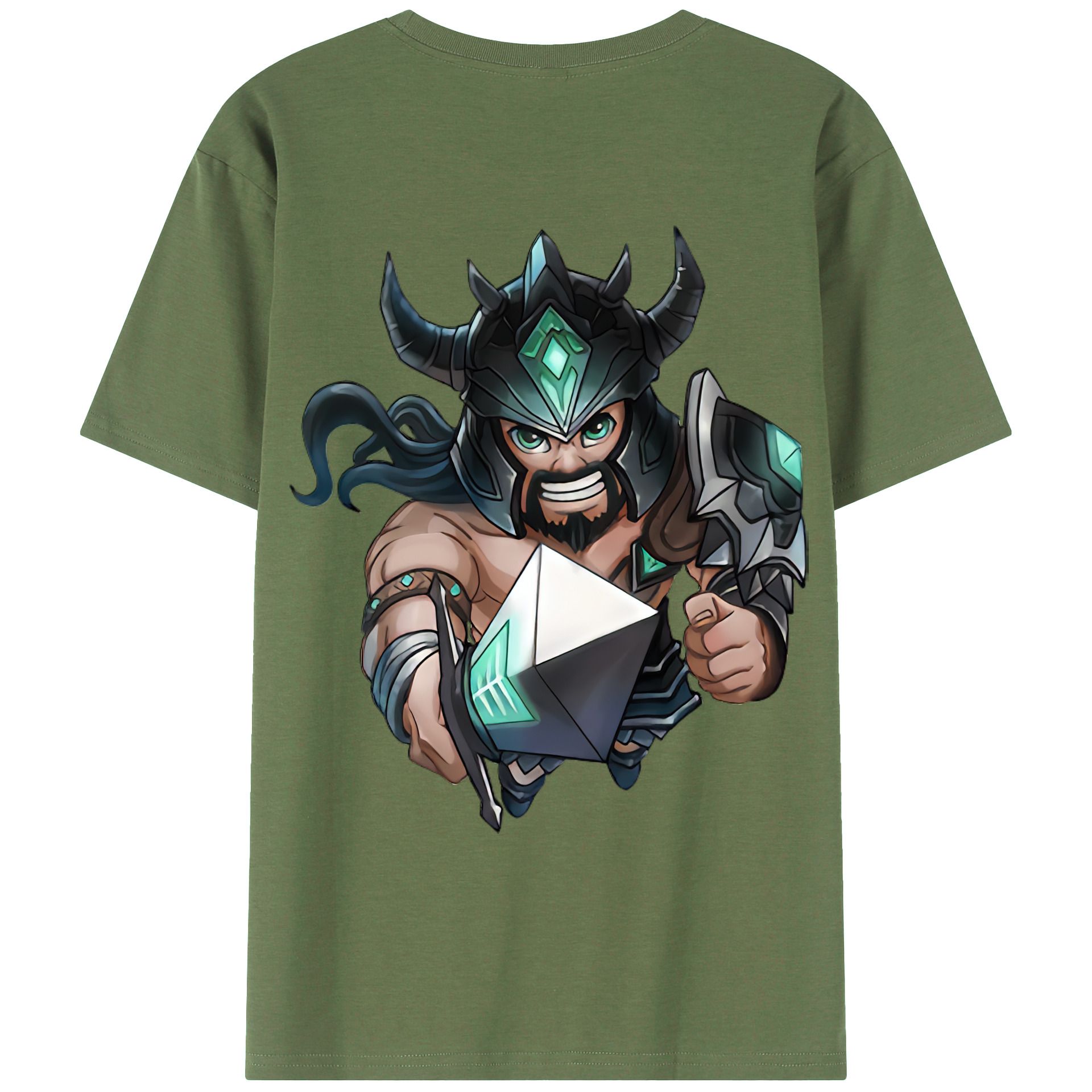 （画像用） リーグ・オブ・レジェンド League of Legends LOL 綿100％ メンズ半袖Tシャツ（バックプリント） 通気性